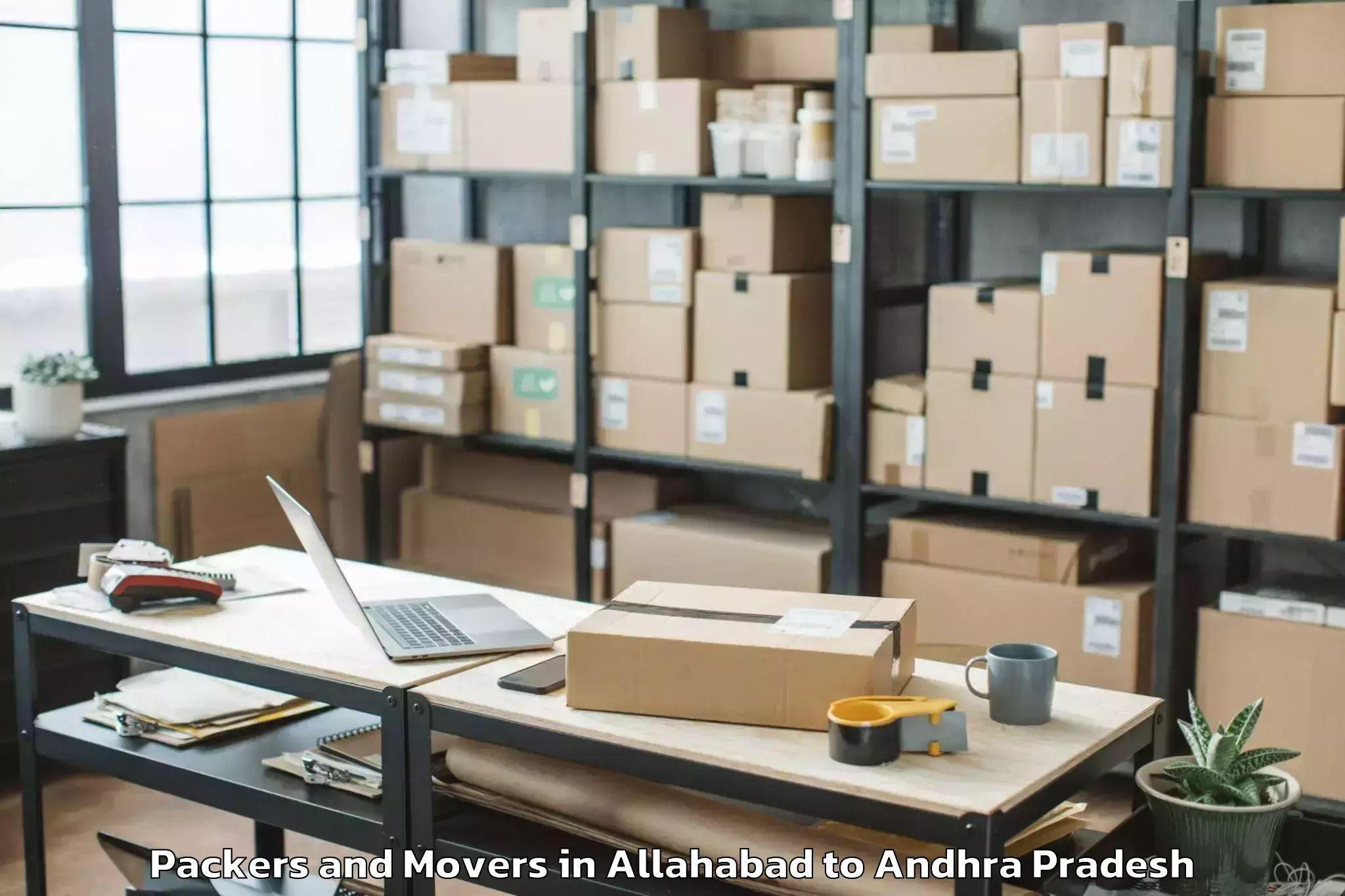 Reliable Allahabad to Vadlapudi Packers And Movers